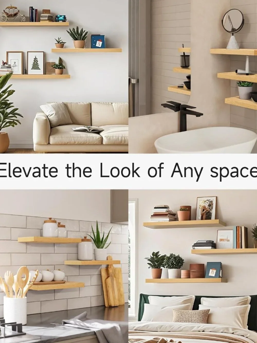 Durable Floating Shelves 22.5